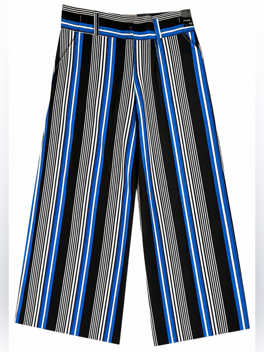 NWT New York & Company 7th Avenue Palazzo Pants Size 14 Tall Striped Wide Leg